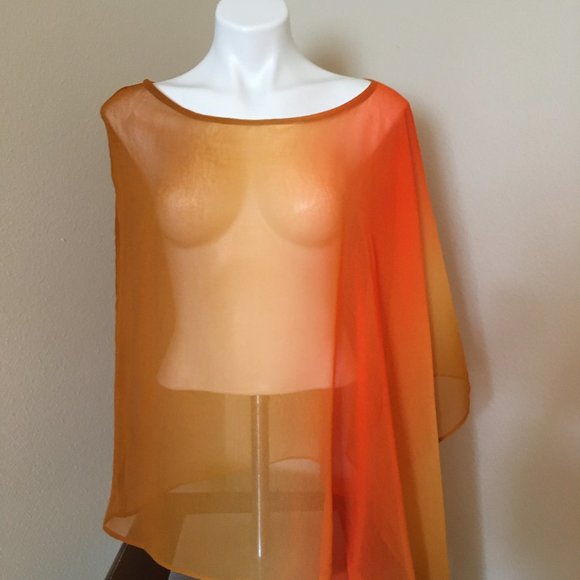 Phool Tops - Phool Sheer Draped Tunic Topper - One Size